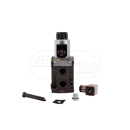 Dzielnik, zawór, elektrozawór kierunkowy elektromagnetyczny kontroli W-E12DVS6/2 (DVS6/50L) G1/2" 50L (24V DC) W-E12DVS6/2-24