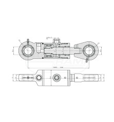 CYLINDER CHWYTAKA CJ2-50/28/320+KT2