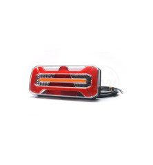 Lampa zespolona tylna W184DD LED 12V/24V lewa bez oświetlenia tablicy i światła pozycyjnego bocznego 1278 DD L