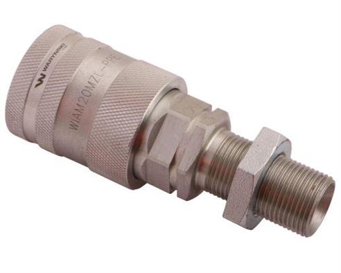Szybkozłącze hydrauliczne gniazdo long z eliminatorem ciśnienia M20x1.5 gwint zewnętrzny EURO PUSH-PULL (ISO 7241-A) Waryński