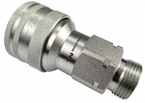 Szybkozłącze hydrauliczne gniazdo M22x1.5 gwint zewnętrzny EURO (9100822G) (ISO 7241-A) Waryński (opakowanie 50szt)