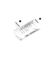 Zestaw łopatek 47475177, 87298775, 87298776, 84535633 CNH