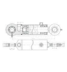 Cylinder wspomagania CJ2D-P-32/305W 86409904 Ursus