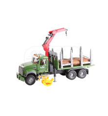 Ciężarówka do przewozu drewna z HDS Mack Bruder 02824 BR02824