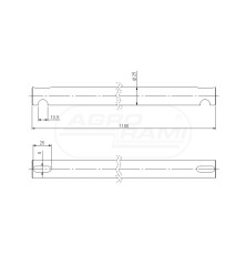 Wałek prasy rolującej Sipma Rolmus 5270/03-202 527003020200