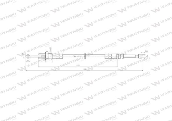 Linka do sterowania rozdzielaczem na widełki L-1200mm Waryński