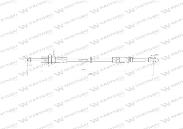 Linka do sterowania rozdzielaczem na widełki L-2200mm Waryński