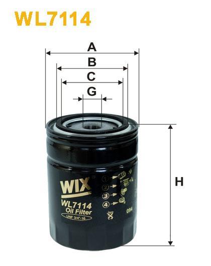 Filtr Oleju WL7114 Wix-22064