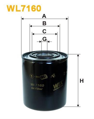 Filtr Oleju WL7160 Wix