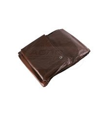 Plandeka gruba 135gsm 6X10M-BRĄZ