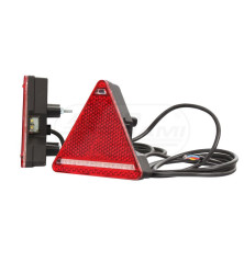 Lampa zespolona tylna lewa, 12V-24V + przewody 185cm YLY-S 5x0,75mm2, diody 319, W68L WAŚ