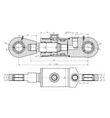Siłownik hydrauliczny podpory CJ2F16.80/45/200-00