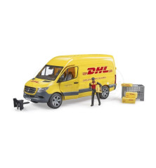 MB Sprinter DHL z figurką kuriera i z akcesoriami Bruder 02671 BR-02671