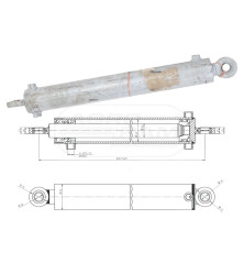 Cylinder 80/50/600 32982921445 UNHZ