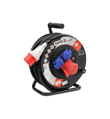 Przedłużacz bębnowy siłowy IP44, 3G YATO 230/400V 25 m, 2,5 mm YT8120