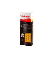 Komplet kluczy płasko-oczkowych 17 sztuk Schmith SQKPO-02