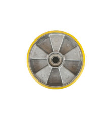 Koło aluminiowo-poliuretanowe z łożyskami kulkowymi wpuszczanymi KALP-200/1