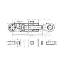 Cylinder dwustronnego działania CJ2F-63/36/500z