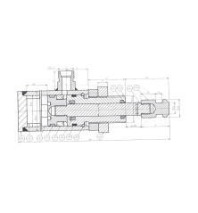 Siłownik hydrauliczny 405050100000 Wozy asenizacyjne