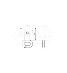 Łańcuch wzmacniany przykręcany 25x621 łopatek 2218070140, KMG-672314 N-218