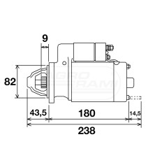 Rozrusznik 12 V 1,7 kW HC-Cargo 113931 SO186 Massey Ferguson
