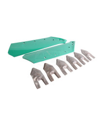 ZESTAW LEMIESZY 18" + DŁUTA KNOCK ON ORYGINAŁ A133560032 (073006 + 073007) Kverneland