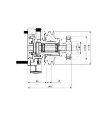 Pompa wody UR530141/PL Massey Ferguson