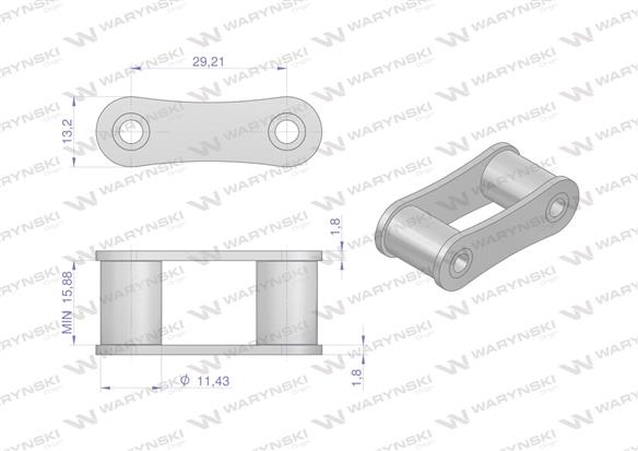 Ogniwo łańcucha S32 Waryński ( sprzedawane po 5 )
