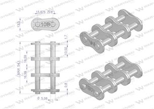 Zamek łańcucha Z10B-3 (R3 5/8) Waryński ( sprzedawane po 5 )