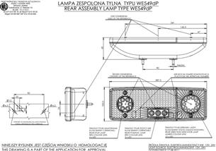 Lampa diodowa tylna E-549 PRAWA 12/24V