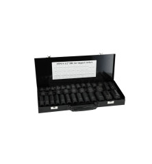 Nasadki udarowe 12-kątne krótkie 1/2' 8-32mm 35szt SCH01U01006