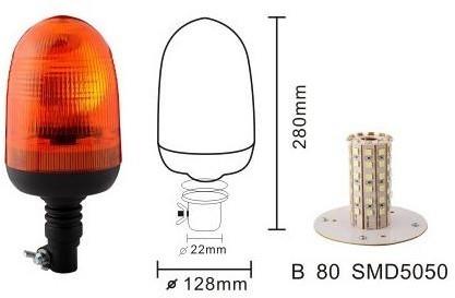 LAMPA OBROTOWA LED PRZEGUB ECE R65 ECE R10 MOTORRA-82178