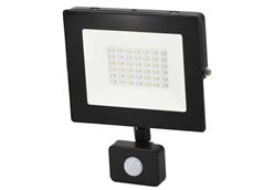 Naświetlacz. Lampa LED SMD 230V 30W 6000K 2500LM IP65 CZARNY Z CZUJNIKIEM RUCHU-178911