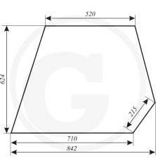 Szyba boczna lewa i prawa 12330702