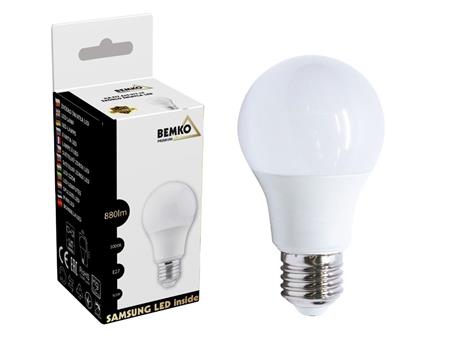 Żarówka LED (SAMSUNG LED) 230V E27 A60 9.5W 880LM 3000K barwa ciepła (sprzedawane po 10)-178922