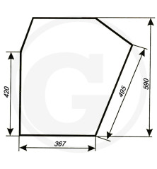 Szyba drzwi 65769117913