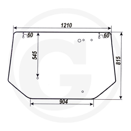 Szyba tylna górna 65710368441