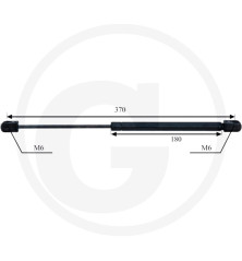 Sprężyna gazowa dachu 65716367957