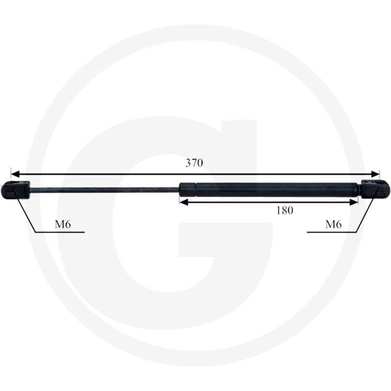 Sprężyna gazowa dachu 65716367957