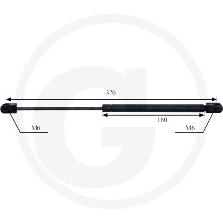 Sprężyna gazowa dachu 65716367957