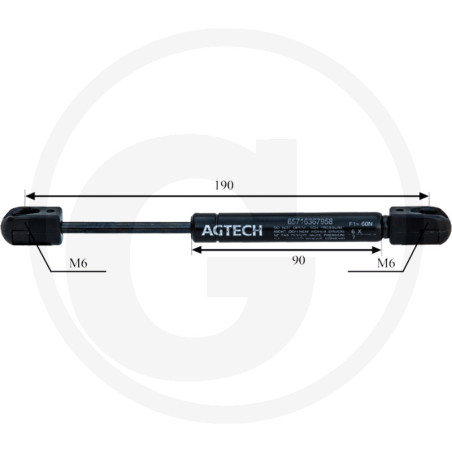 Sprężyna gazowa dachu 65716367958