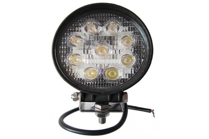 Lampa robocza LED 9*3W Okrągła Motorra