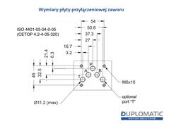 Rozdzielacz (elektrozawór NG 10) suwak "n" DL5-S4/10N-D24K1 24VDC (cewka x 2) Compact 320bar. 125l/min Duplomatic