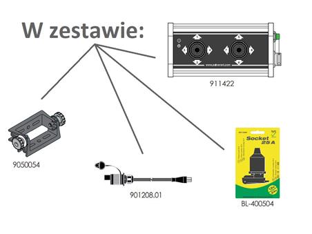 Panel z dwoma joystickami 4-pozycyjnymi. 12VDC