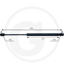 Sprężyna gazowa drzwi i szyby tylnej 65712190101