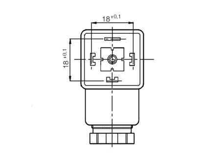 Wtyczka elektryczna 4-pin (3+PE). PG9 DISI