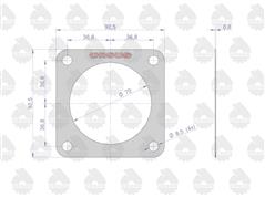 Uszczelka łożyska dźwigni zmiany biegów krążelit 0.8mm C-330 ( sprzedawane po 10 ) ORYGINAŁ URSUS