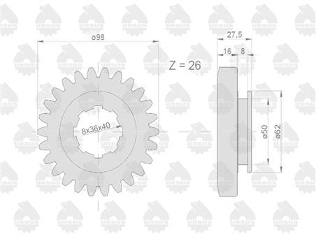 Koło zębate przesuwne II i V biegu C-330 ORYGINAŁ URSUS