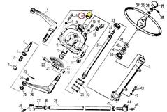 Tulejka obudowy mechanizmu kierowniczego wąska C-330