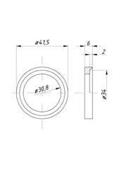 Gniazdo zaworu wydechowego nadwymiar 0,50 C-360 ( sprzedawane po 20 )